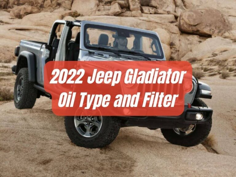 2022 jeep gladiator oil type and filter