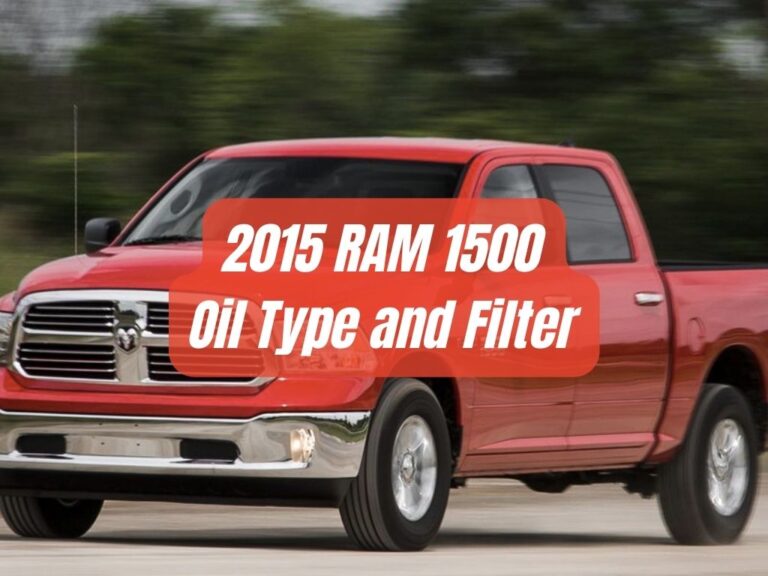 2015 ram 1500 oil type and filter