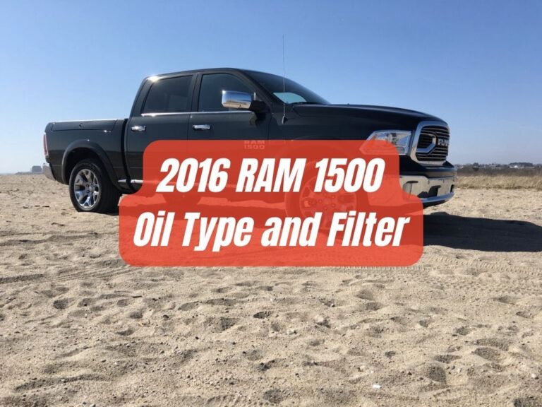 2016 ram 1500 oil type and filter