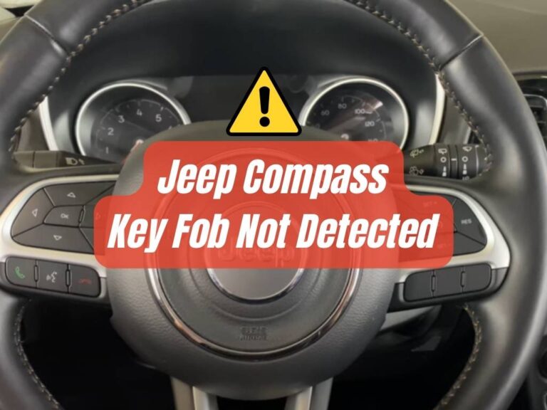 Jeep compass key fob not detected