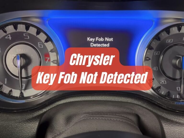 Chrysler Key Fob Not Detected? [Quick Fix] (200, 300 & Pacifica Models)