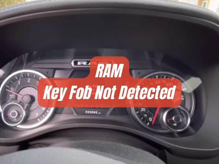 ram key fob not detecting